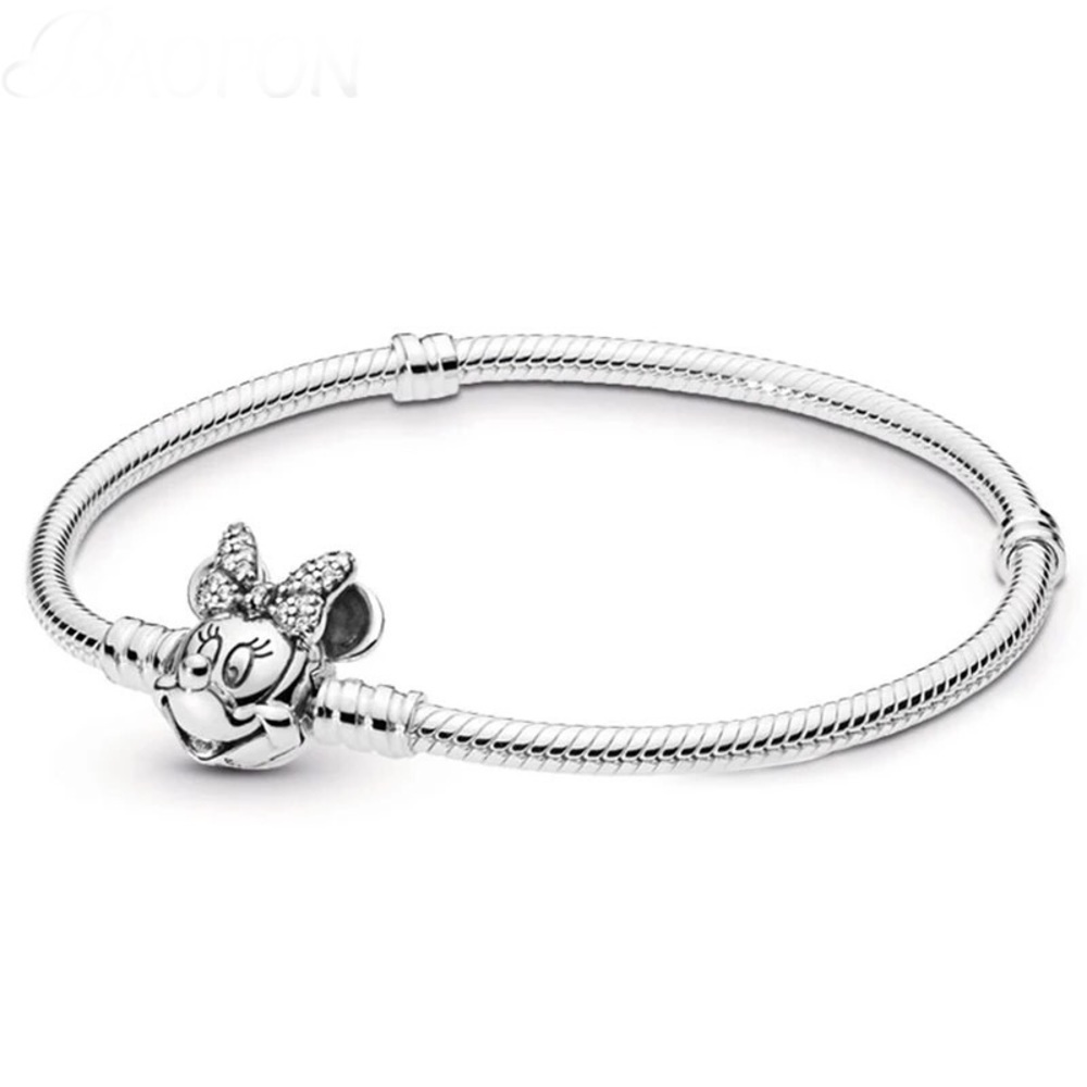 Silver plated Minni Charm Bracelet